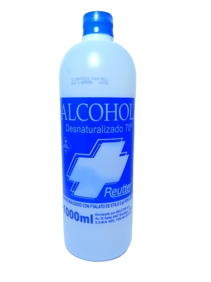ALCOHOL DESNATURALIZADO 70 X 1.000ML
