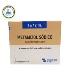 METAMIZOL SODICO 1G /2ML  X 1 AMPOLLA