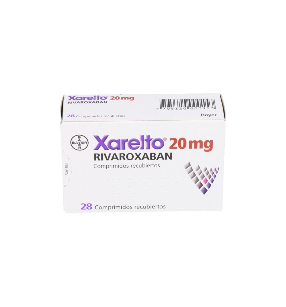 CENABAST XARELTO 20 MG X 10 COMPRIMIDOS