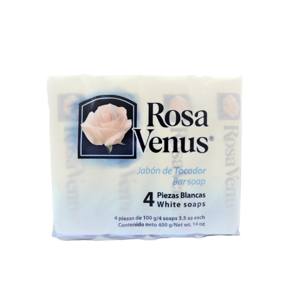 ROSA VENUS JABON X4 BLANCO 100G ROSA VENUS JABON X4 BLANCO 100G