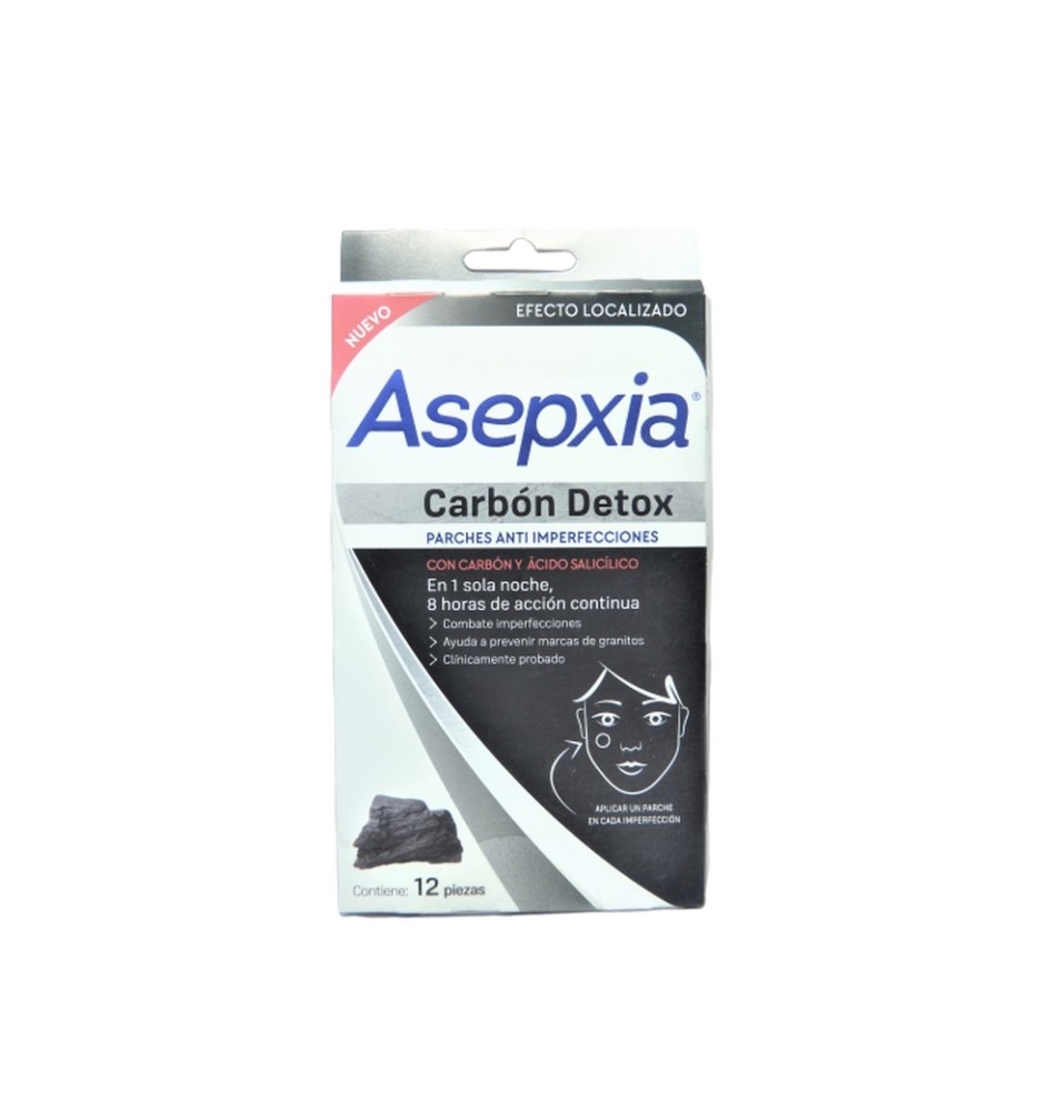 ASEPXIA CARBON DETOX PARCHES X12 ASEPXIA CARBON DETOX PARCHES X12