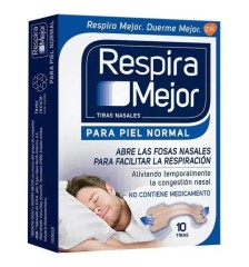RESPIRA MEJOR  PIEL NORMAL X 10 TIRAS