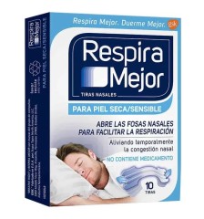 RESPIRA MEJOR PIEL SECA/ SENSIBLE X 10 TIRAS