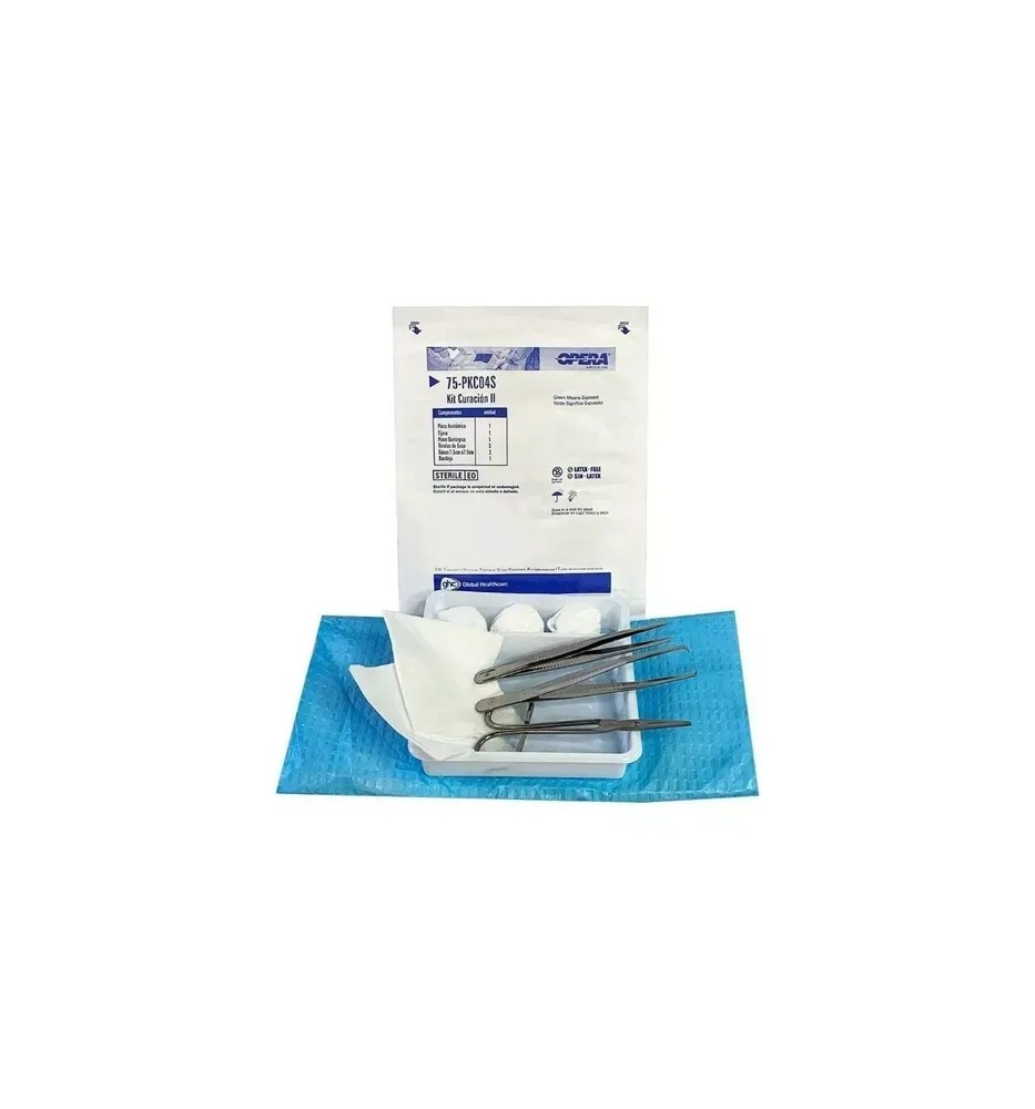 KIT CURACION II PINZAS CAJA . X 1 UND KIT CURACION II PINZAS CAJA . X 1 UND