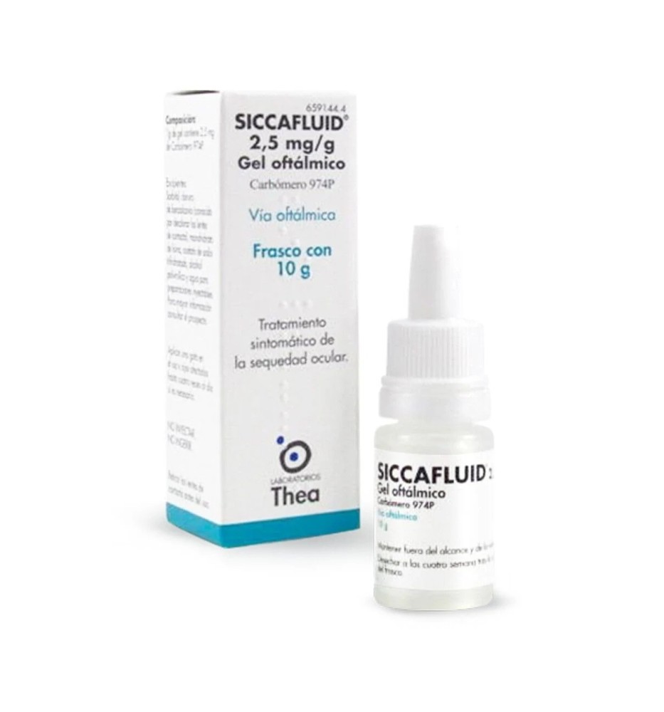 SICCAFLUID 2.5mg X 10 G GEL OFTALMICO