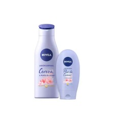 NIVEA PACK LOCION CORP.+ CREMA MANOS CEREZA