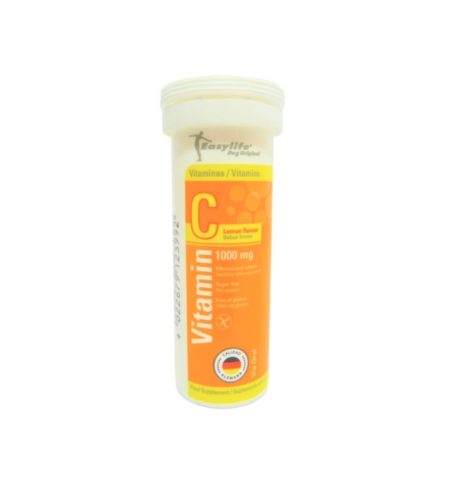 VITAMINA C 1000mg X10 TABLETAS EFERVECENTES SABOR LIMON EASYLIFE VITAMINA C 1000mg X10 TABLETAS EFERVECENTES SABOR LIMON EASYLIFE