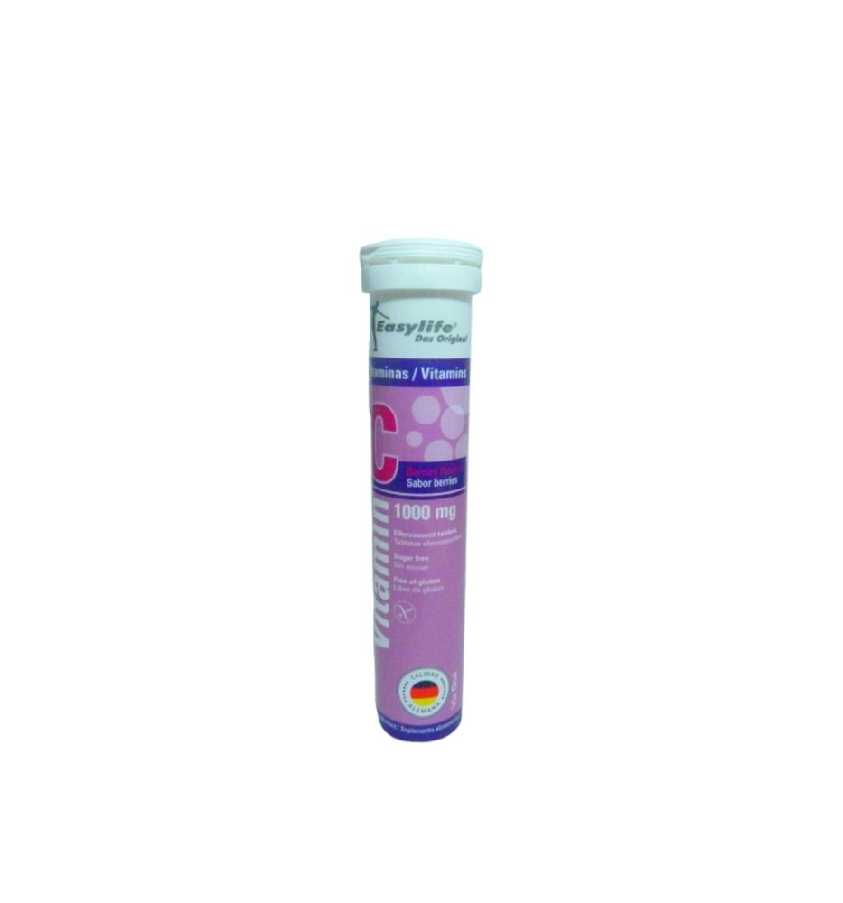 VITAMINA C 1000mg X20 TABLETAS EFERVECENTES SABOR BERRIES EASYLIFE VITAMINA C 1000mg X20 TABLETAS EFERVECENTES SABOR BERRIES EASYLIFE