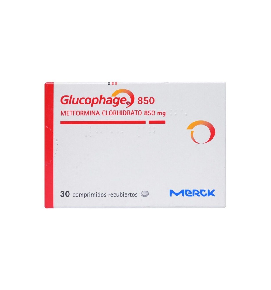 GLUCOPHAGE 850 MG X30 COMPRIMIDOS GLUCOPHAGE 850 MG X30 COMPRIMIDOS