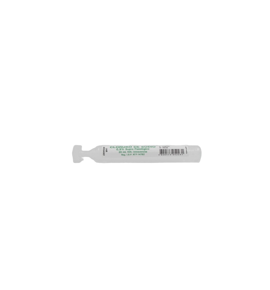 CLORURO DE SODIO 0.9% AMPOLLA 20ML