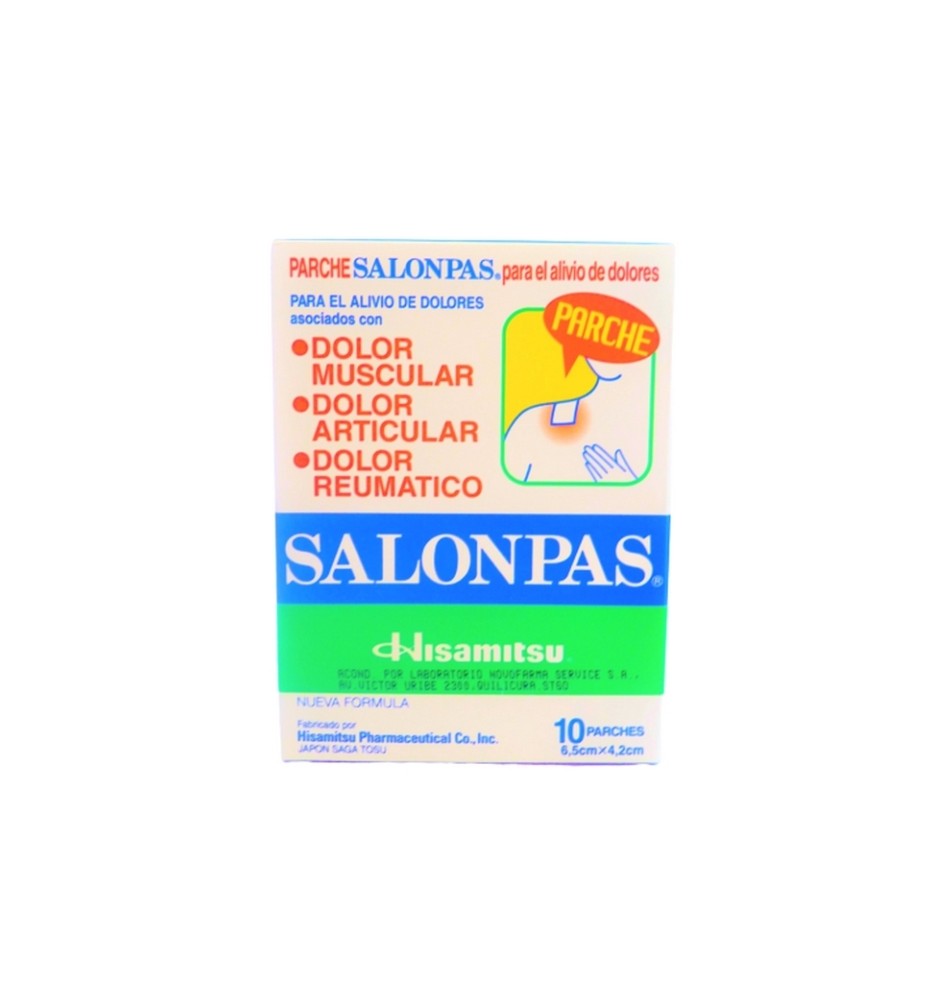 SALONPAS 10 PARCHE X10 SALONPAS 10 PARCHE X10