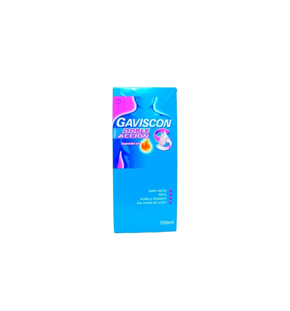 GAVISCON DOBLE ACCION X 150 ML SUSPENSION ORAL GAVISCON DOBLE ACCION X 150 ML SUSPENSION ORAL