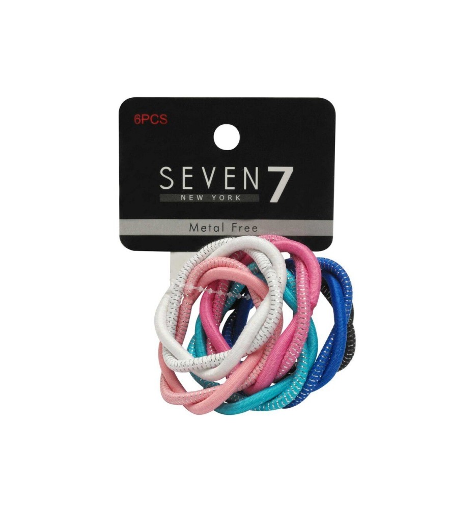 ELASTICOS SEVEN TWIST DE COLORES KIDS X 6 ELASTICOS SEVEN TWIST DE COLORES KIDS X 6