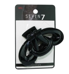 PINCHE SEVEN TIPO TIBURON NEGRO X 1