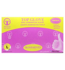 TOPE GLOVE GUANTES EXAMINACION VINILO TL X100