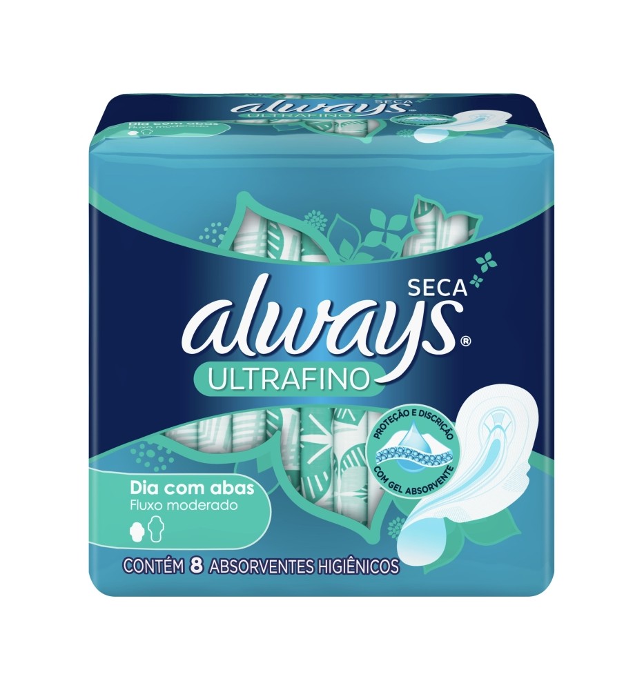 ALWAYS ULTRAFINA SUAVE SECA C/ALAS X8