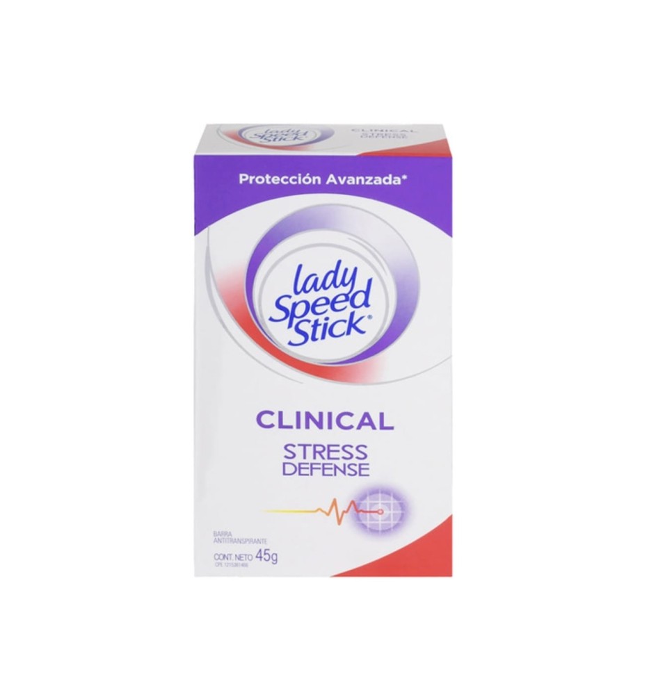 LADY SPEED STICK CLINICAL PROT STRESS DEFENSE 45 GR LADY SPEED STICK CLINICAL PROT STRESS DEFENSE 45 GR