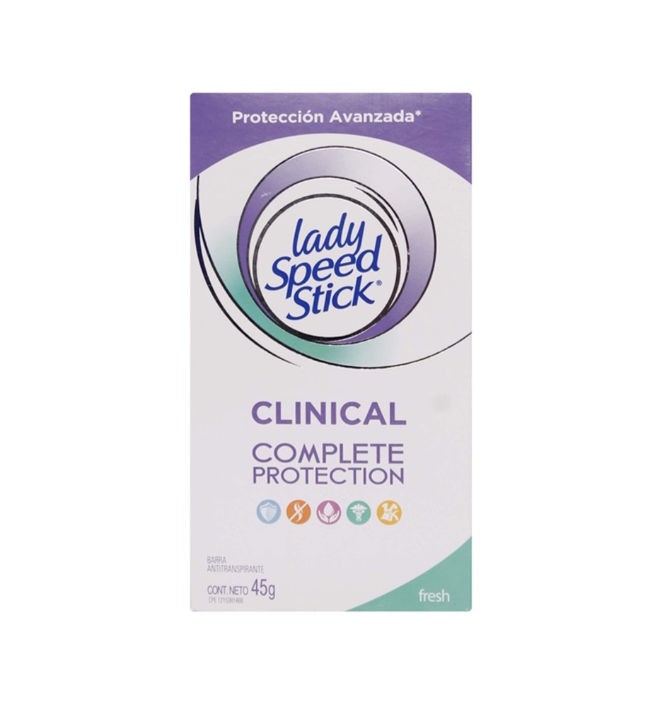 LADY SPEED STICK CLINICAL COMPLETE PROTECCION 45 GR LADY SPEED STICK CLINICAL COMPLETE PROTECCION 45 GR