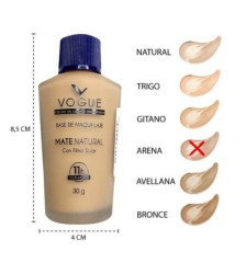 VOGUE BASE DE MAQUILLAJE MATE NATURAL ARENA