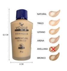 VOGUE BASE DE MAQUILLAJE MATE NATURAL AVELLANA