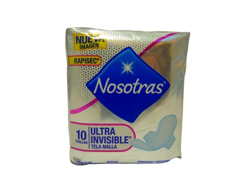 NOSOTRAS TOALLA ULTRA FINA TELA SUAVE C/ALAS X10