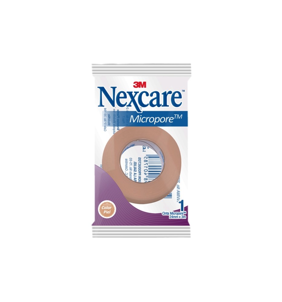 NEXCARE MICROPORE PAPEL PIEL 24mmX 3M NEXCARE MICROPORE PAPEL PIEL 24mmX 3M