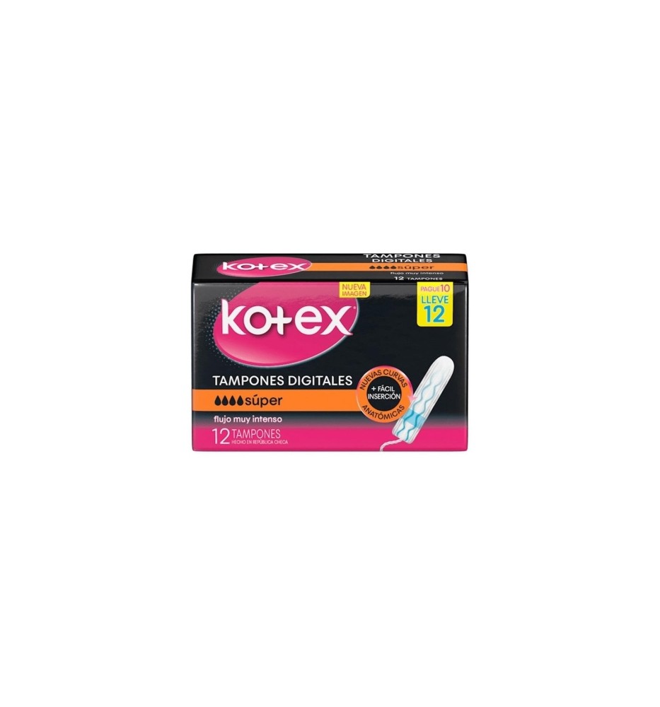 KOTEX TAMPON DIGITAL SUPER X12 KOTEX TAMPON DIGITAL SUPER X12