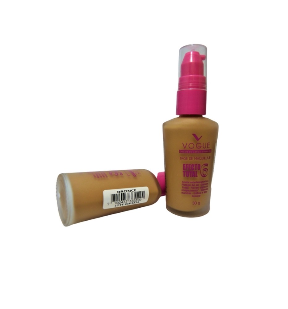 VOGUE BASE DE MAQUILLAJE EFECTO TOAL 6 VALV.BRONCE