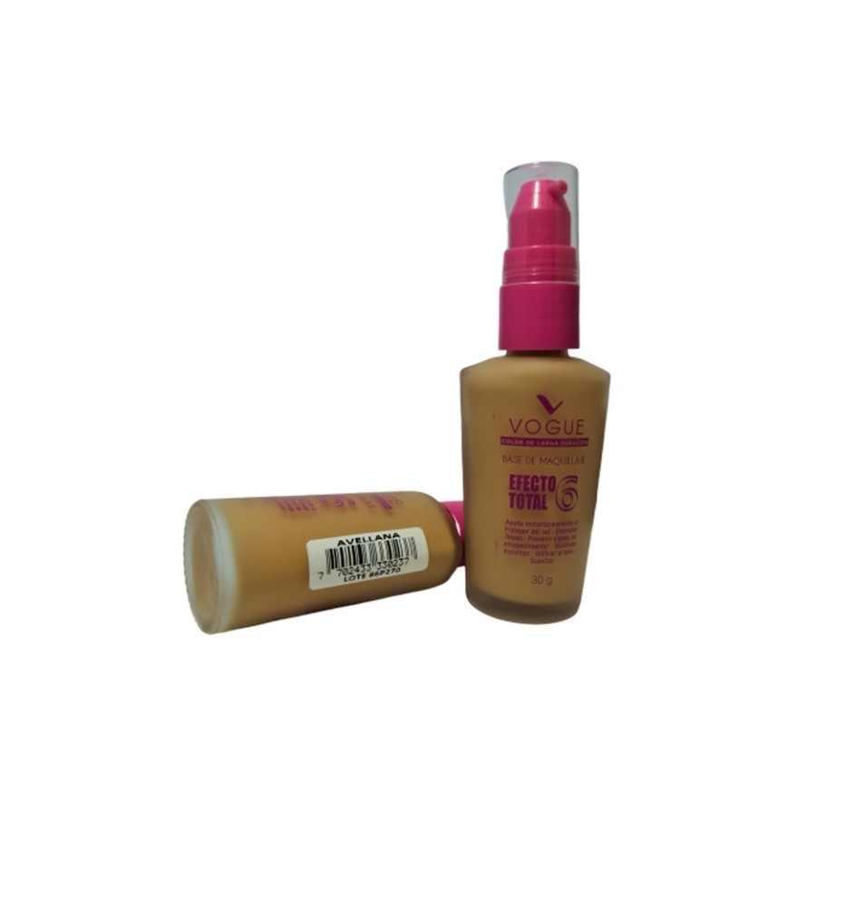 VOGUE BASE DE MAQUILLAJE EFECTO TOAL 6 VALV.AVELLANA VOGUE BASE DE MAQUILLAJE EFECTO TOAL 6 VALV.AVELLANA