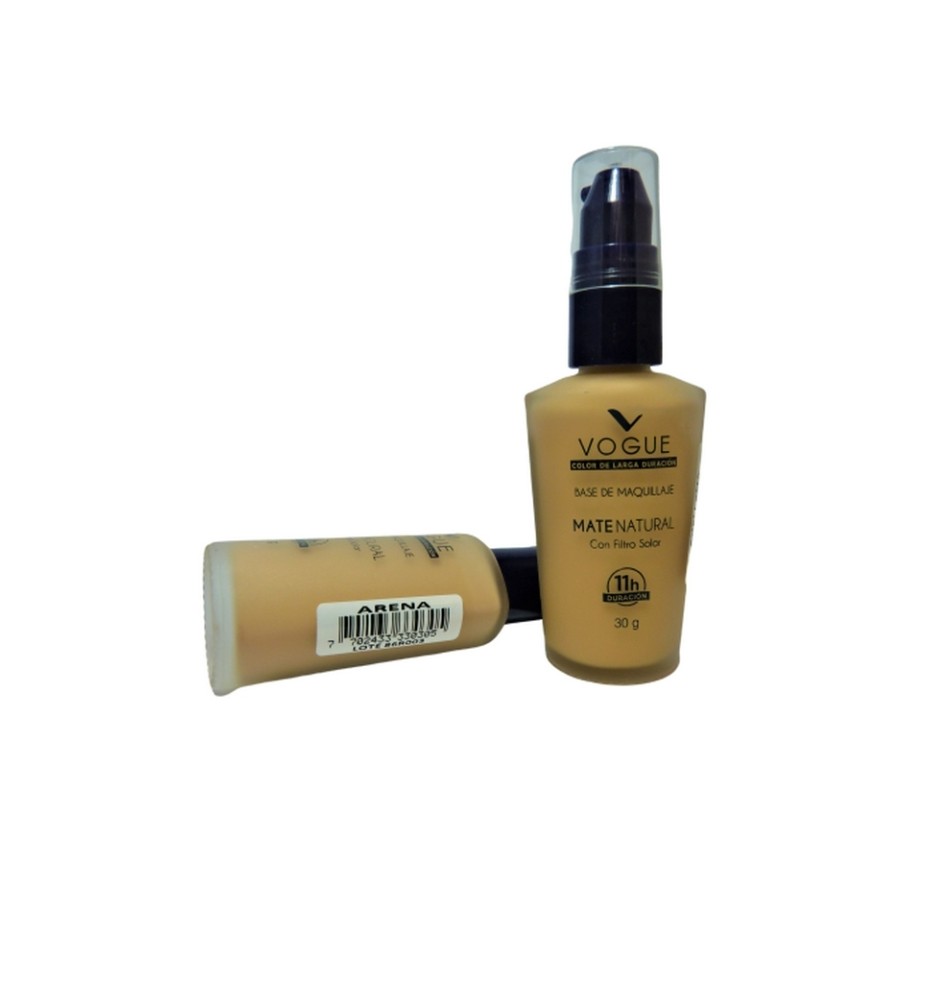 VOGUE BASE DE MAQUILLAJE MATE NATURAL VALV ARENA