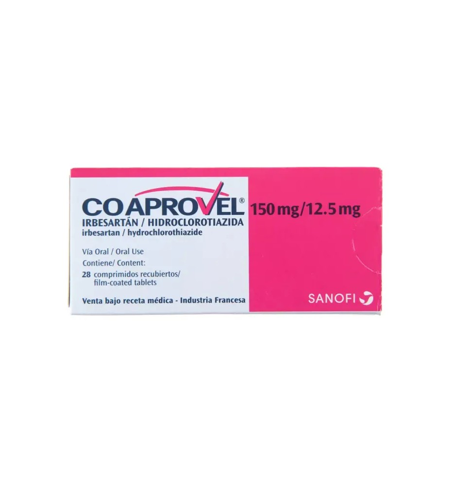 COAPROVEL 150 MG / 12,5 MG X 28 COMPRIMIDOS COAPROVEL 150 MG / 12,5 MG X 28 COMPRIMIDOS