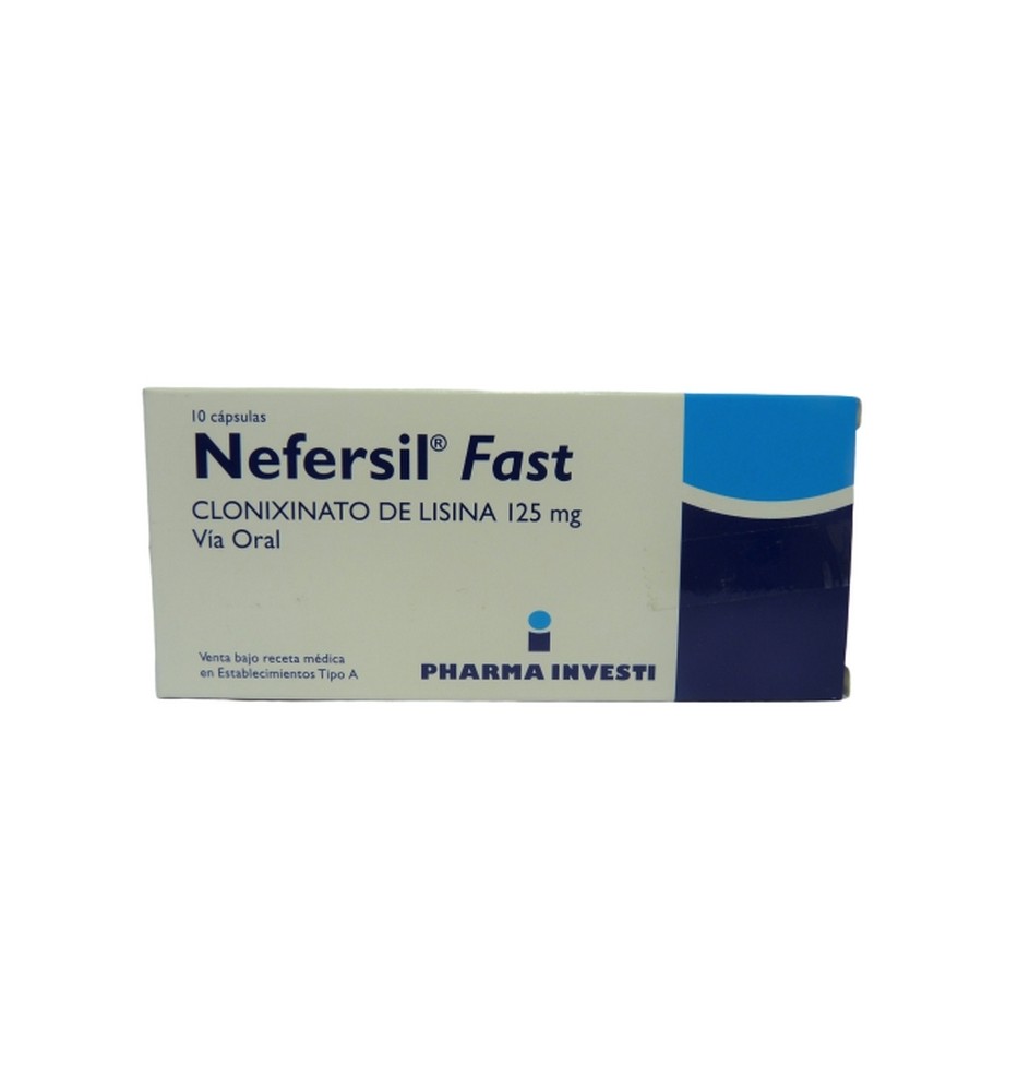 NEFERSIL FAST 125 MG 125MG X10 CAPSULAS