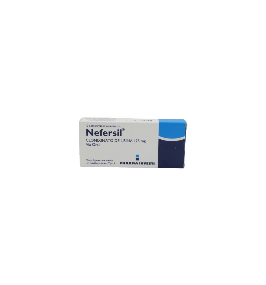 NEFERSIL 125 MG X10 COMPRIMIDOS RECUBIERTOS