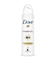 DOVE DESODORANTE SPRAY INVISIBLE 48H DRY 150ML DAMA