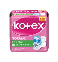 KOTEX NORMAL TELA C/ALAS X8