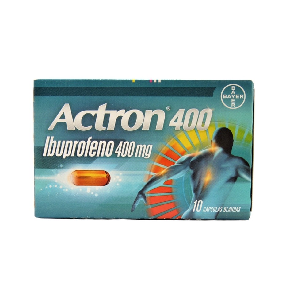 ACTRON 400 MG X 10 CAPSULAS BLANDAS ACTRON 400 MG X 10 CAPSULAS BLANDAS