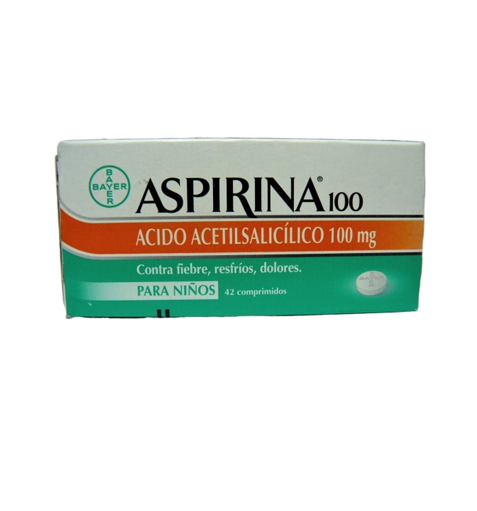 ASPIRINA PEDIATRICO 100 MG X 42 COMPRIMIDOS ASPIRINA PEDIATRICO 100 MG X 42 COMPRIMIDOS
