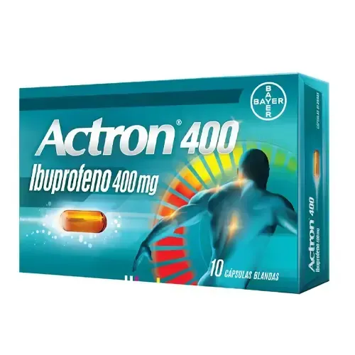 ACTRON 400 MG X 10 CAPSULAS BLANDAS