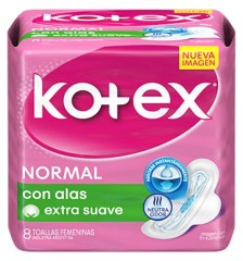 KOTEX NORMAL TELA CON ALAS X8