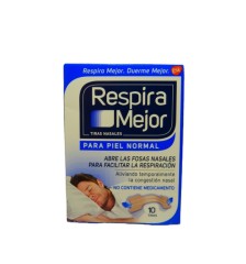 RESPIRA MEJOR  PIEL NORMAL X 10 TIRAS