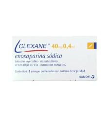 CLEXANE 40 MG / 0.4 ML X 2 JERINGAS 