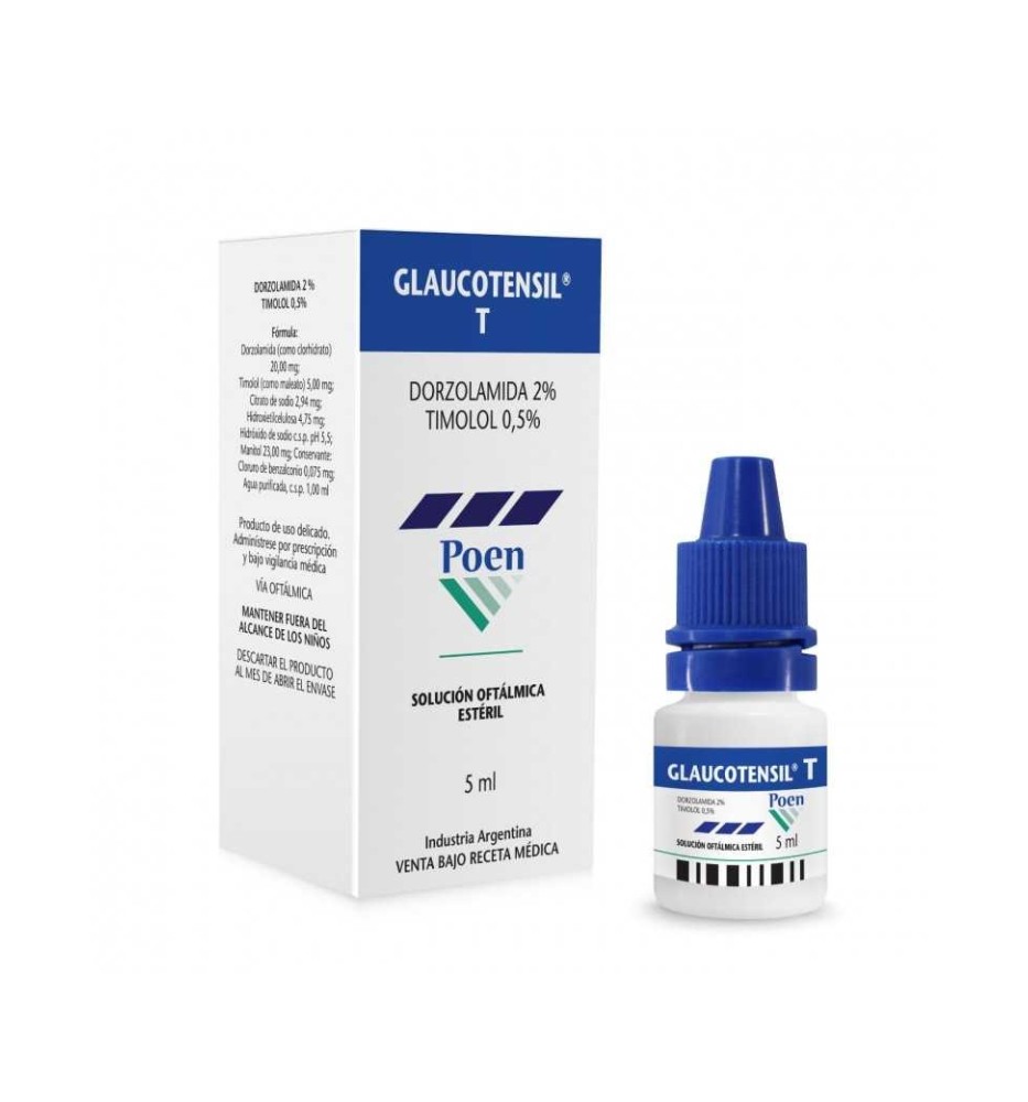 GLAUCOTENSIL T X 5ML SOLUCION OFTALMICA GLAUCOTENSIL T X 5ML SOLUCION OFTALMICA