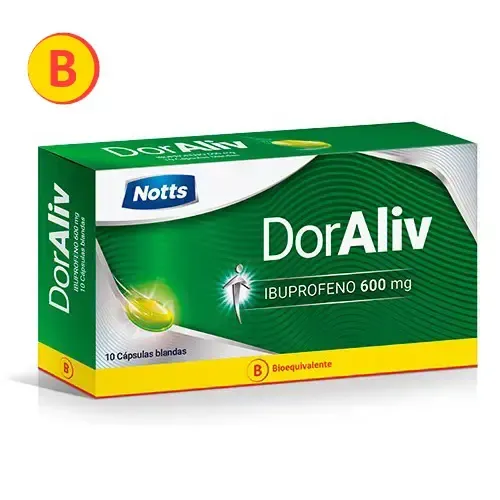 DORALIV 600 MG X 10 CAPSULAS