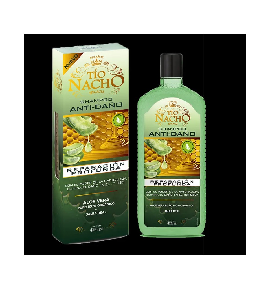 TIO NACHO SHAMPOO ANTI-DAÑO ALOE X 415ML
