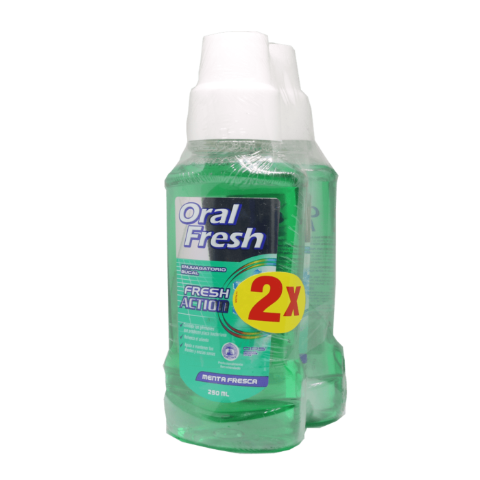 ORAL FRESH PACK ENJ MENTA FRESCA 500MLX2