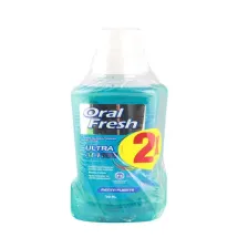 ORAL FRESH PACK ENJ MENTA FUERTE 500MLX2