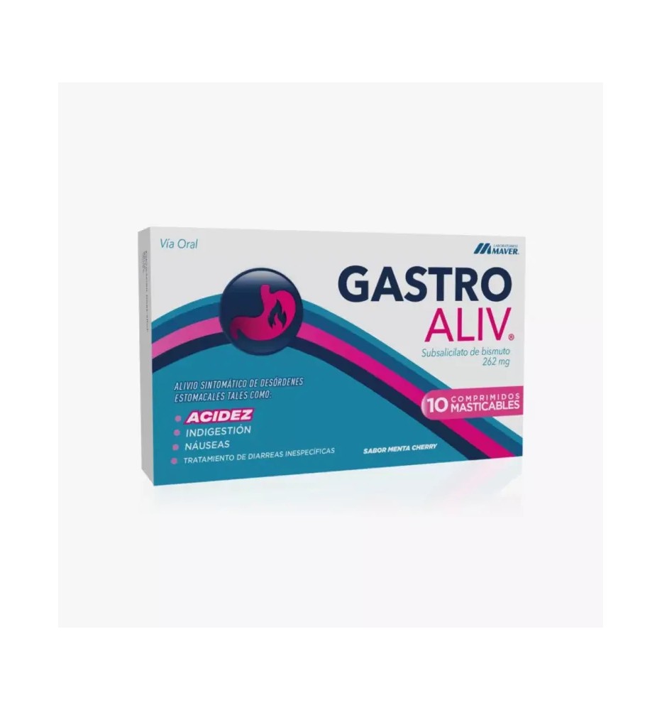 GASTROALIV MASTICABLE X10 COMPRIMIDOS