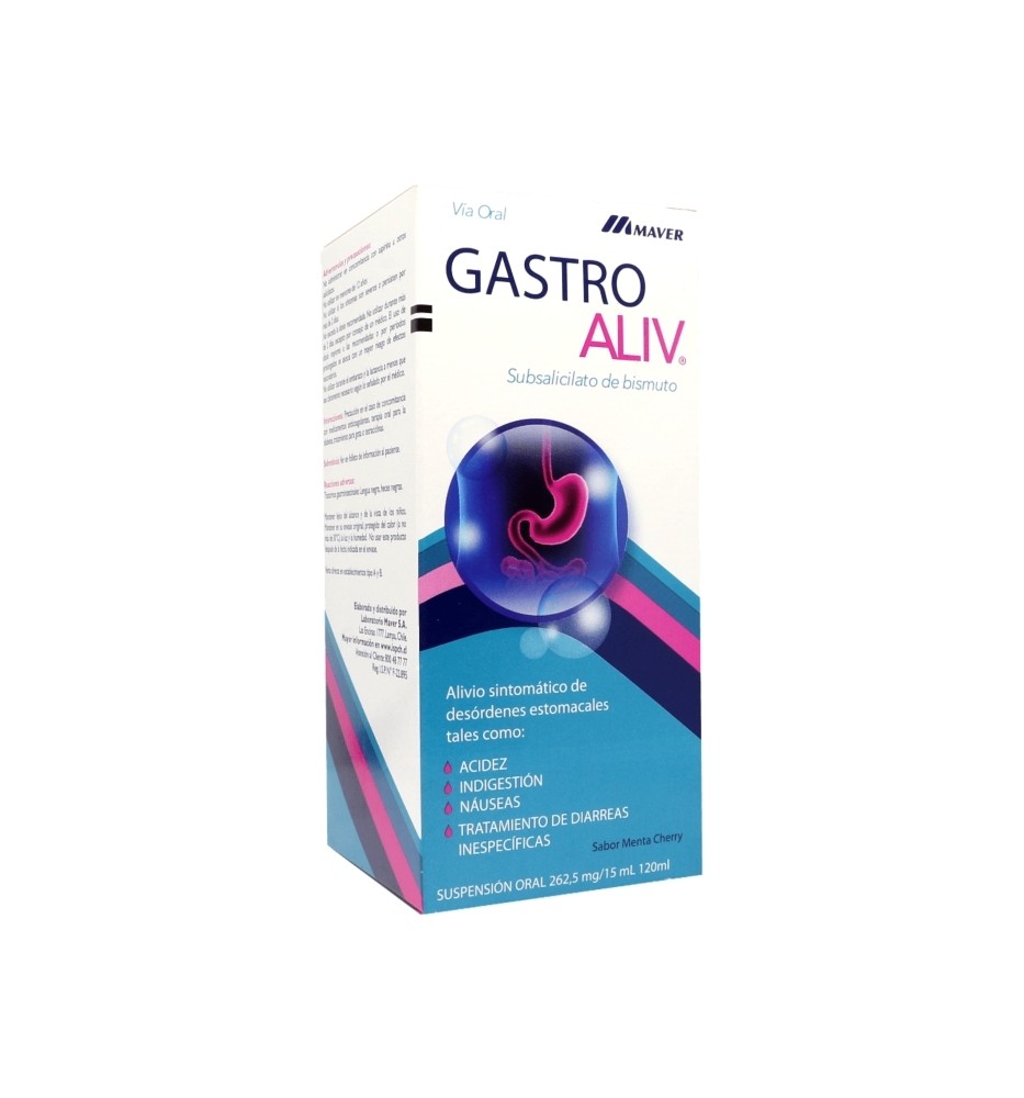 GASTROALIV 262.5 MG/15 ML X120 ML SUSPENSION ORAL GASTROALIV 262.5 MG/15 ML X120 ML SUSPENSION ORAL