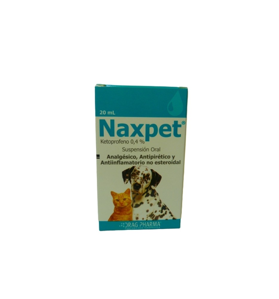 NAXPET SUSPENSION 0.4% PERRO GATO 20ML X20 NAXPET SUSPENSION 0.4% PERRO GATO 20ML X20