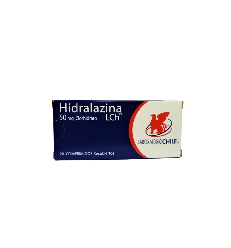 HIDRALAZINA 50 MG X 20 COMPRIMIDOS HIDRALAZINA 50 MG X 20 COMPRIMIDOS